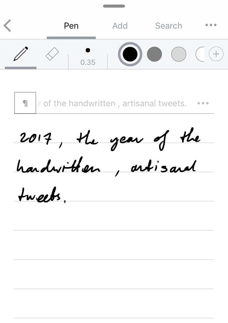 Handwritten Artisanal Tweets #1